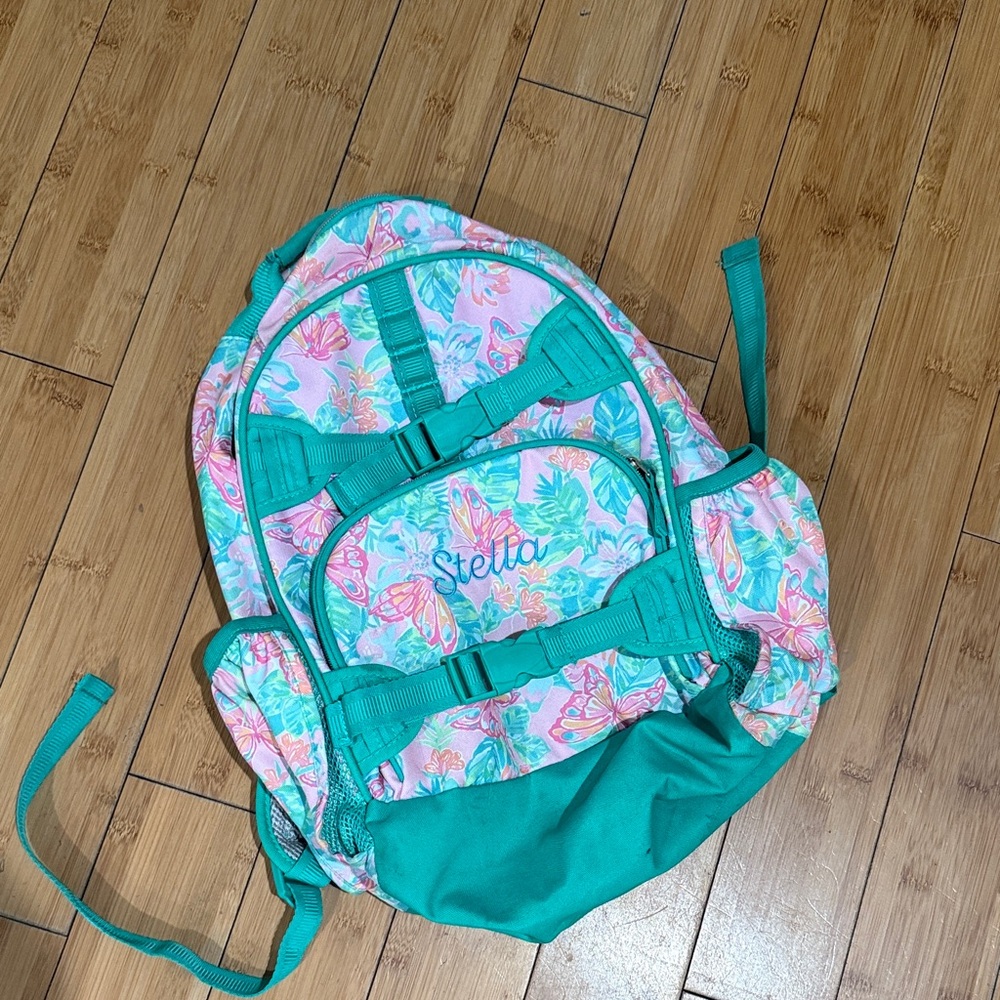 Floral Teal Kids Backpack